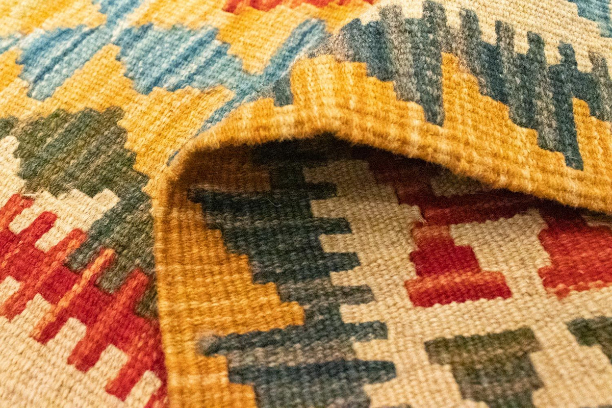 Kelim Rug - Oriental - 131 x 82 cm - yellow