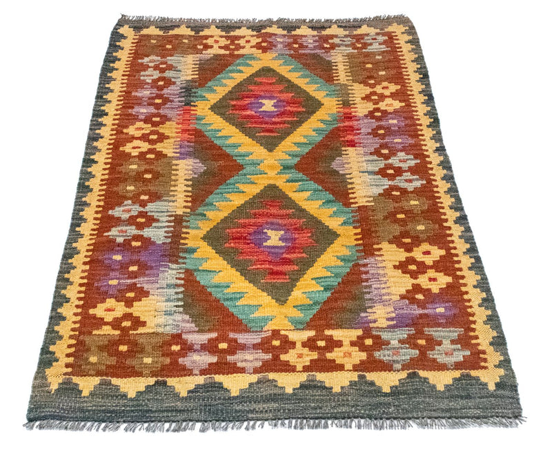 Kelim Rug - Oriental - 123 x 80 cm - brown
