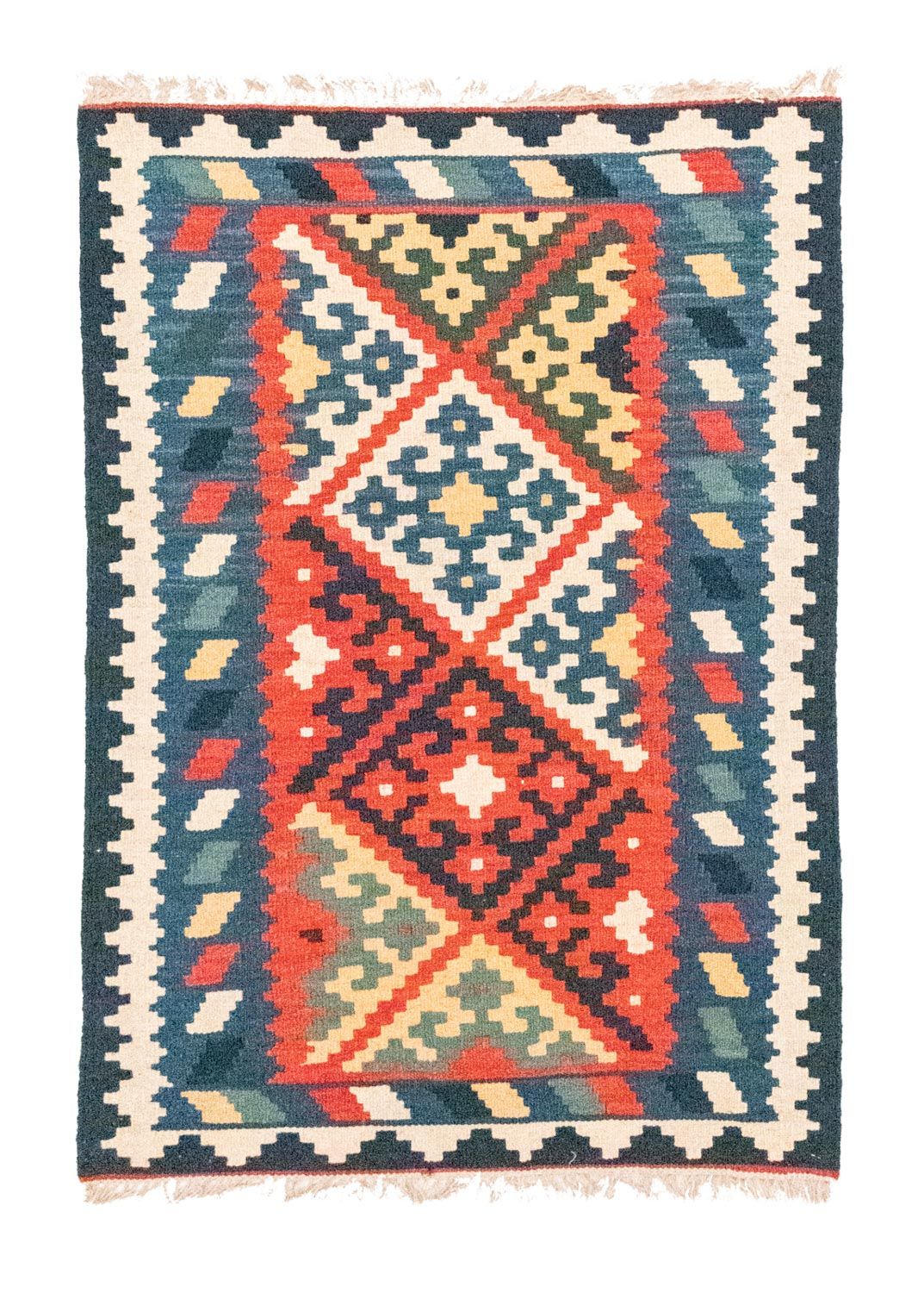 Kelim Rug - Oriental - 121 x 83 cm - blue