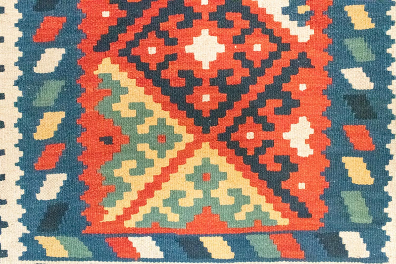 Kelim Rug - Oriental - 121 x 83 cm - blue