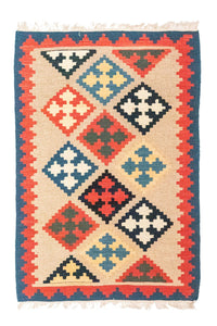 Kelim Rug - Oriental - 120 x 83 cm - beige