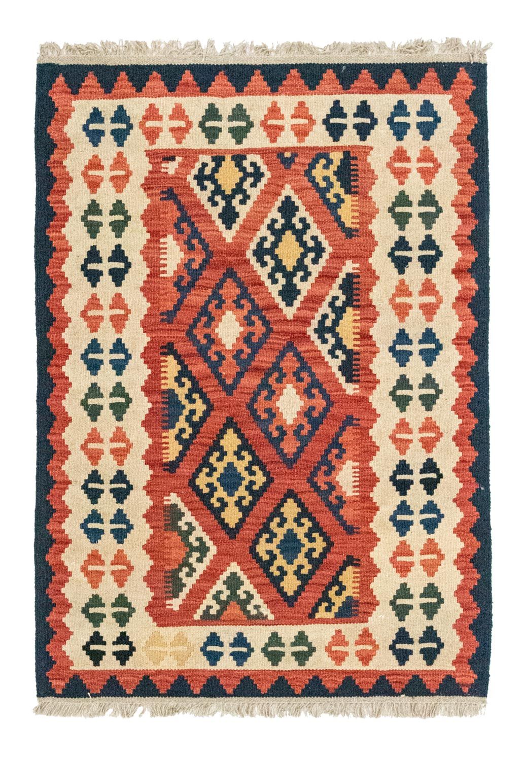 Kelim Rug - Oriental - 123 x 85 cm - orange