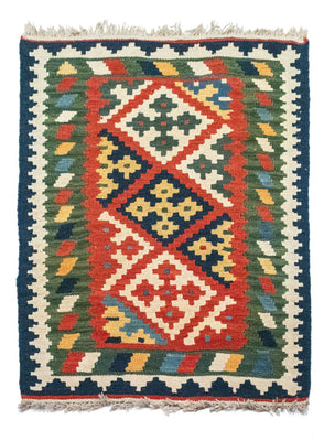 Kelim Rug - Oriental - 120 x 80 cm - green