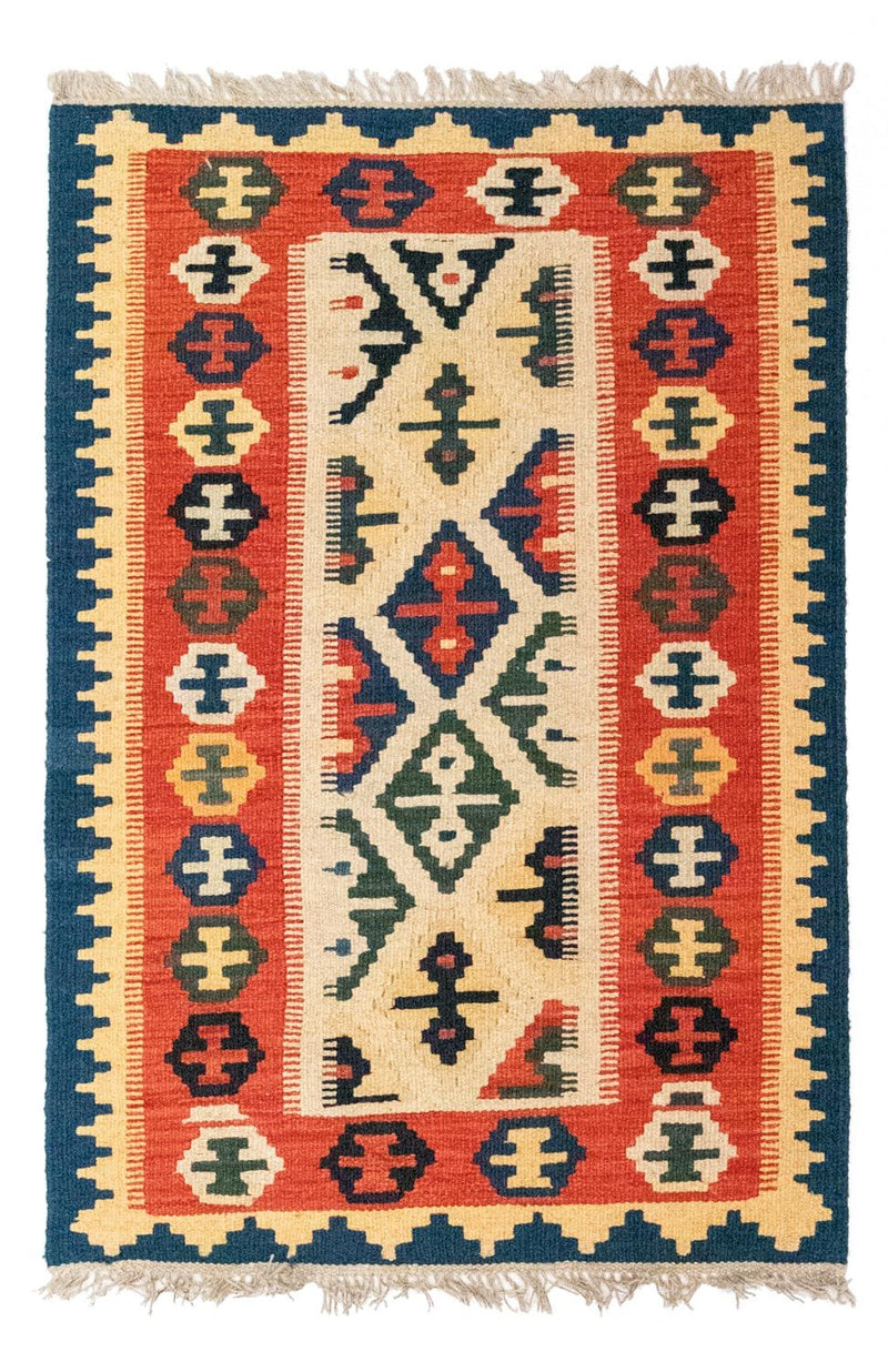 Kelim Rug - Oriental - 121 x 82 cm - beige