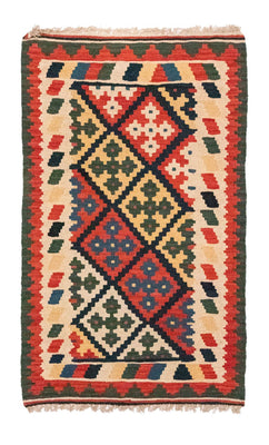 Kelim Rug - Oriental - 132 x 80 cm - beige