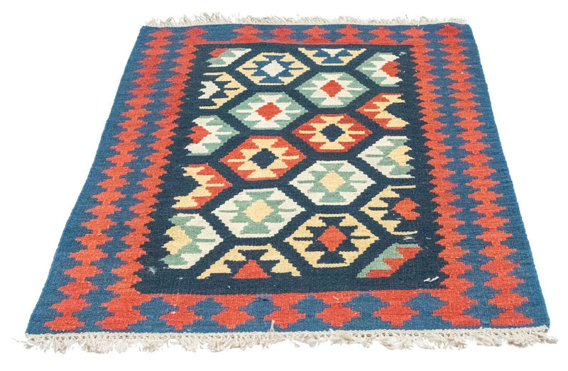Kelim Rug - Oriental - 122 x 82 cm - blue