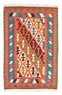 Kelim Rug - Oriental - 126 x 83 cm - orange