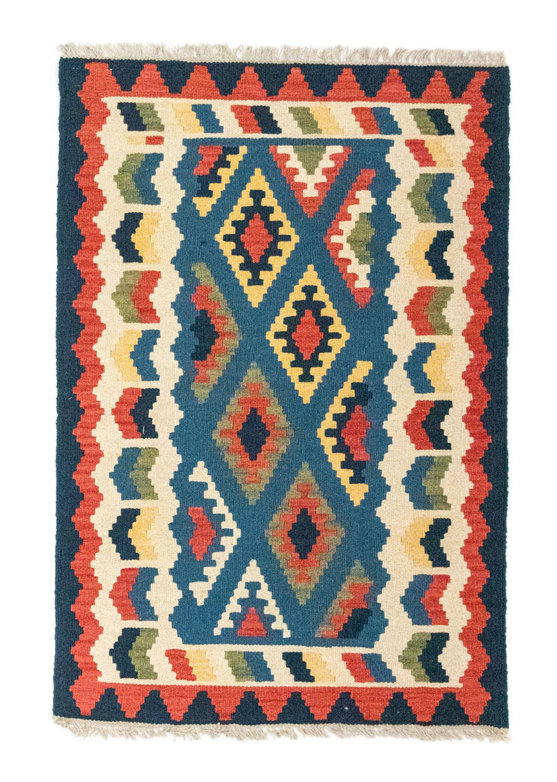 Kelim Rug - Oriental - 121 x 80 cm - blue