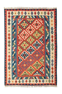 Kelim Rug - Oriental - 254 x 170 cm - red