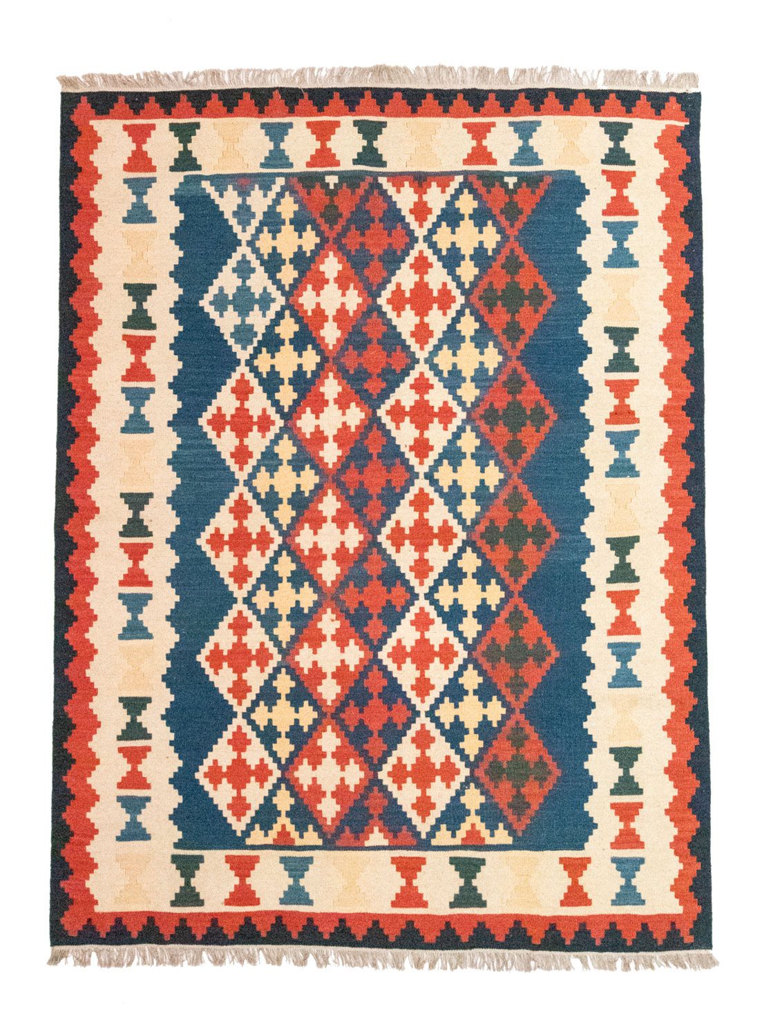 Kelim Rug - Oriental - 240 x 185 cm - blue