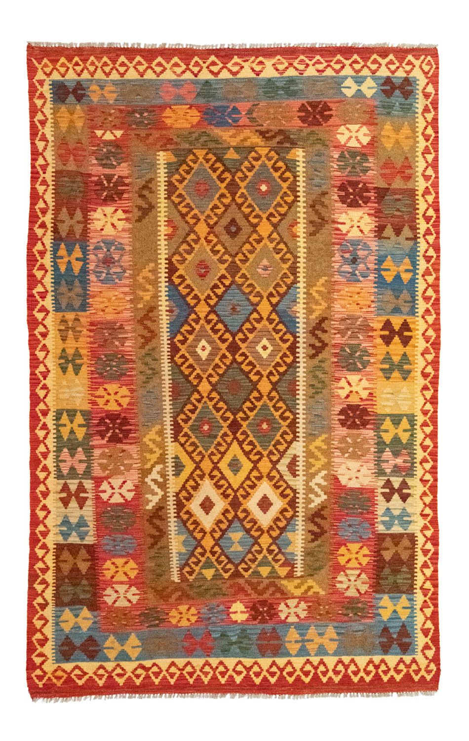 Kelim Rug - Oriental - 259 x 161 cm - orange