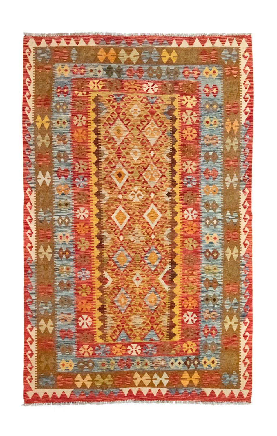 Kelim Rug - Oriental - 252 x 162 cm - gold
