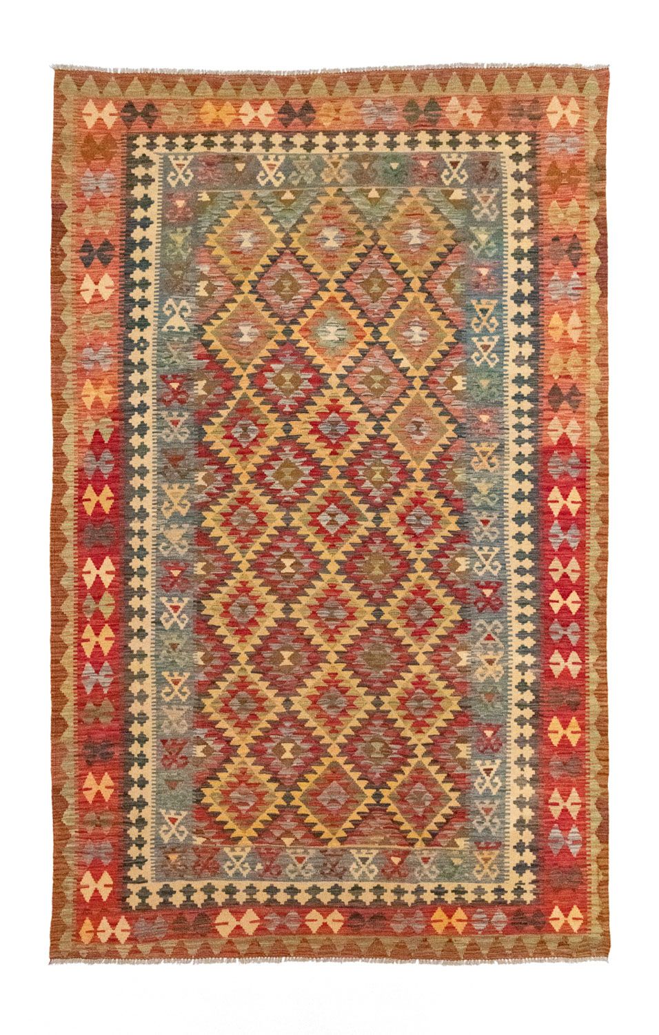 Kelim Rug - Oriental - 305 x 195 cm - gold