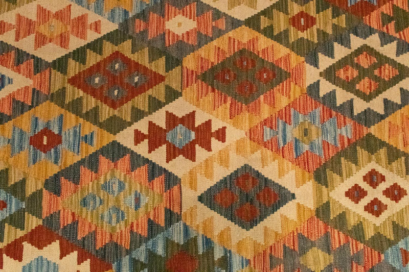 Afghan Kilim Rug 296x197cm