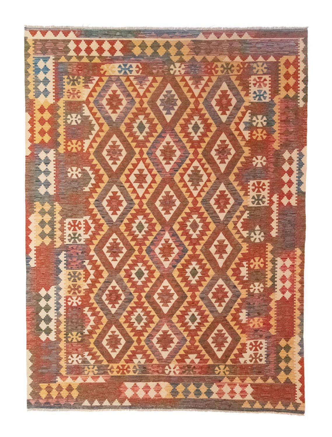 Kelim Rug - Oriental - 287 x 201 cm - brown
