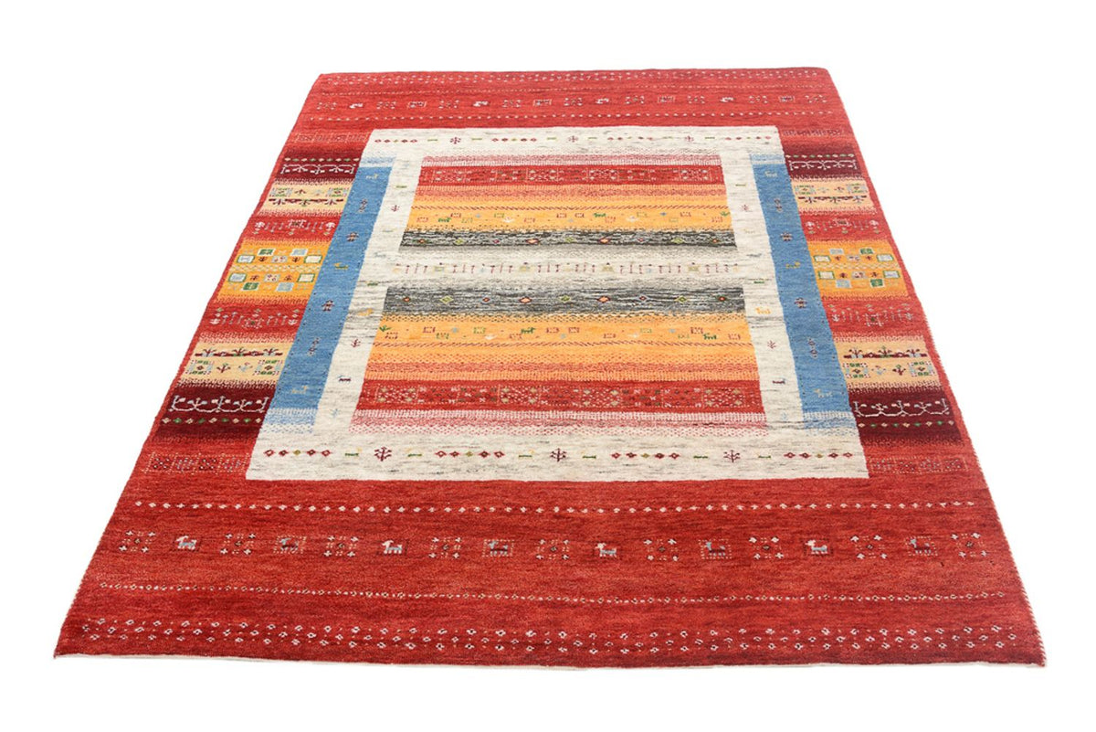 Gabbeh Rug - Loribaft Indus - 201 x 148 cm - multicolored