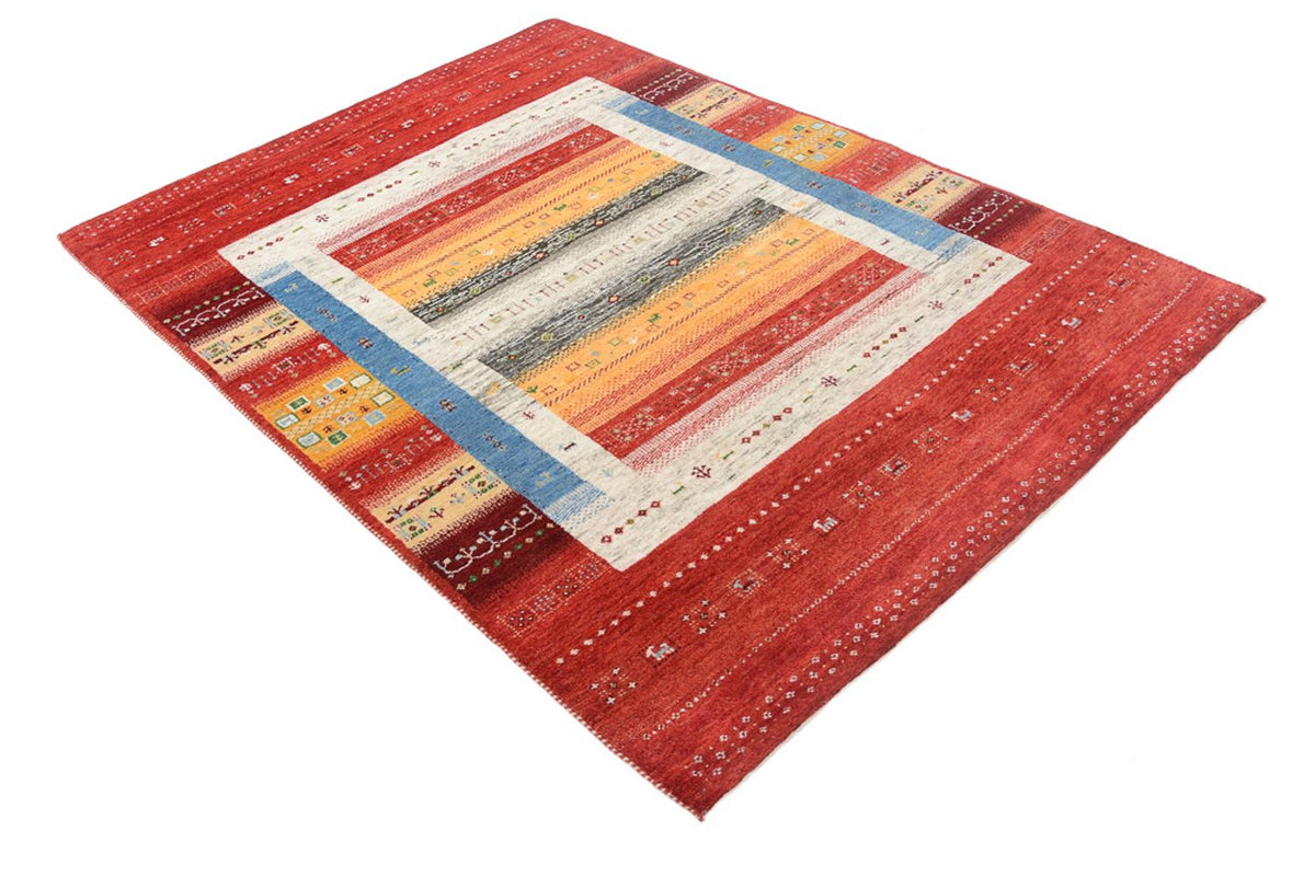 Gabbeh Rug - Loribaft Indus - 201 x 148 cm - multicolored