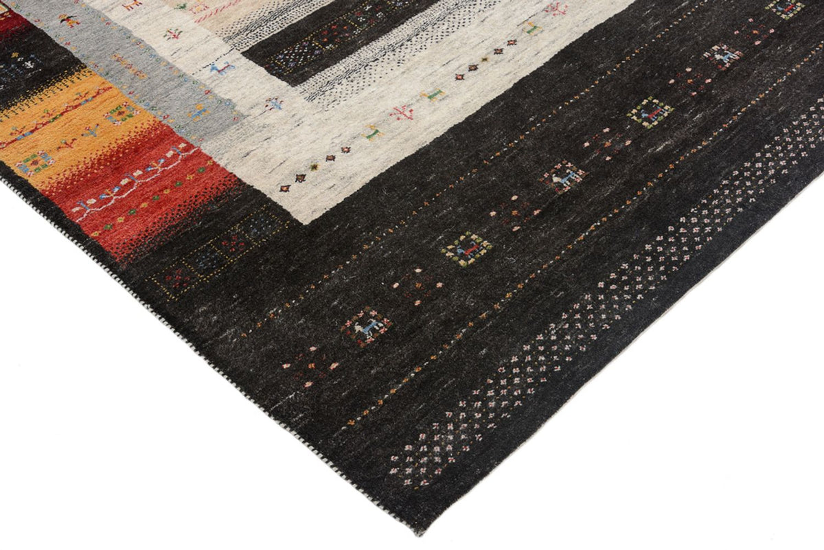 Gabbeh Rug - Loribaft Indus - 241 x 175 cm - multicolored