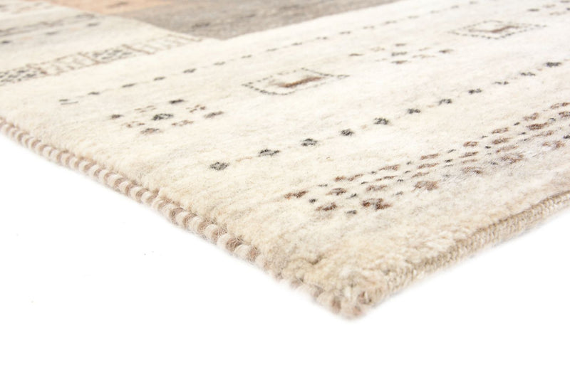 Gabbeh Rug - Loribaft Indus - 201 x 140 cm - dark beige
