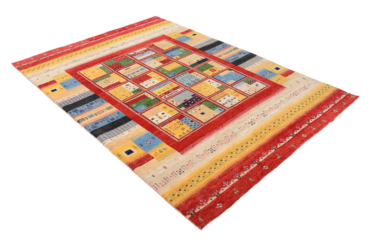 Gabbeh Rug - Loribaft Indus - 236 x 169 cm - multicolored
