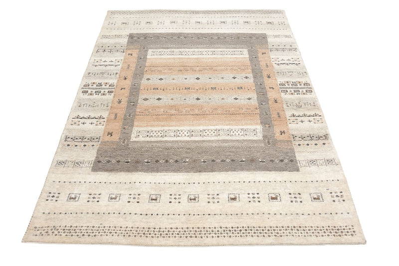 Gabbeh Rug - Loribaft Indus - 299 x 205 cm - dark beige