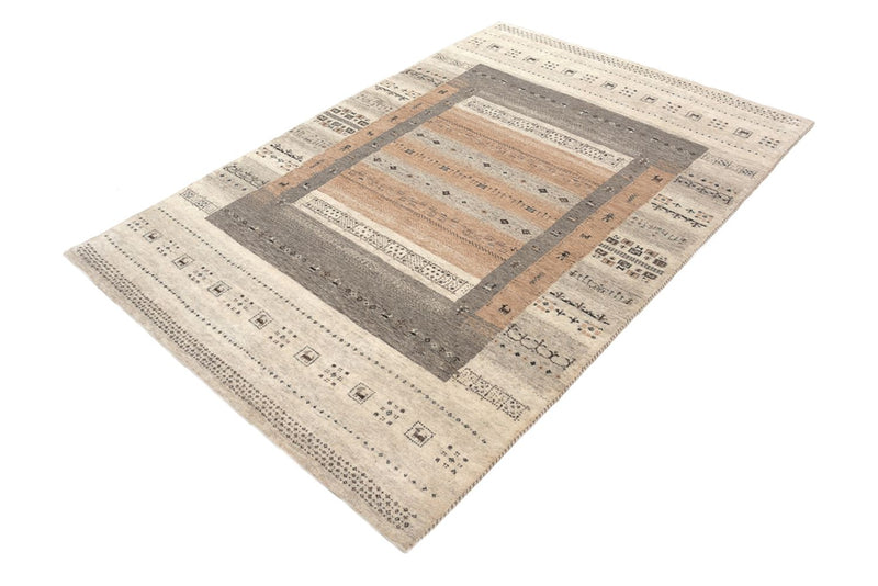Gabbeh Rug - Loribaft Indus - 302 x 248 cm - dark beige