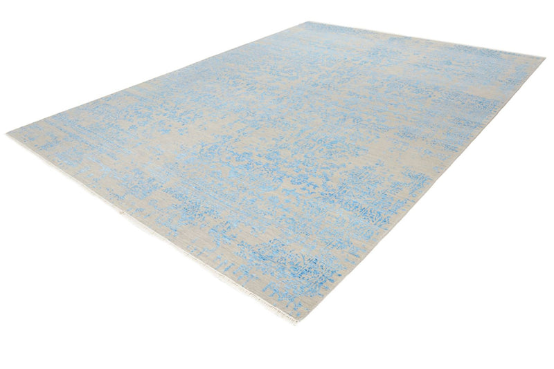 Designer Rug - 289 x 274 cm - light blue