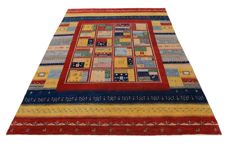 Gabbeh Rug - Loribaft Indus - 240 x 173 cm - multicolored