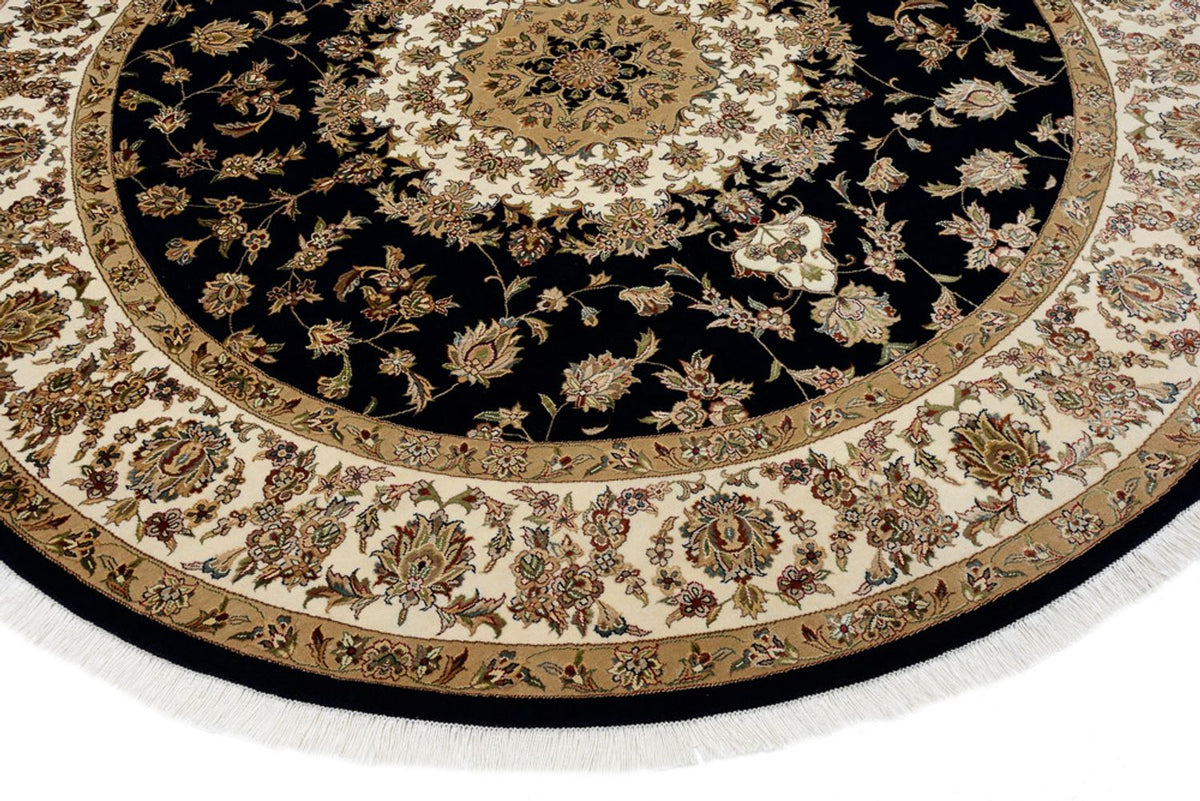Oriental Rug - Tabriz round  - 218 x 216 cm - dark blue
