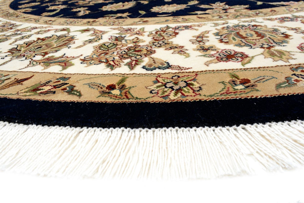 Oriental Rug - Tabriz round  - 218 x 216 cm - dark blue