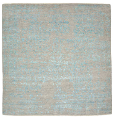 Designer Rug square  - 249 x 249 cm - light blue