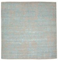 Designer Rug square  - 249 x 249 cm - light blue