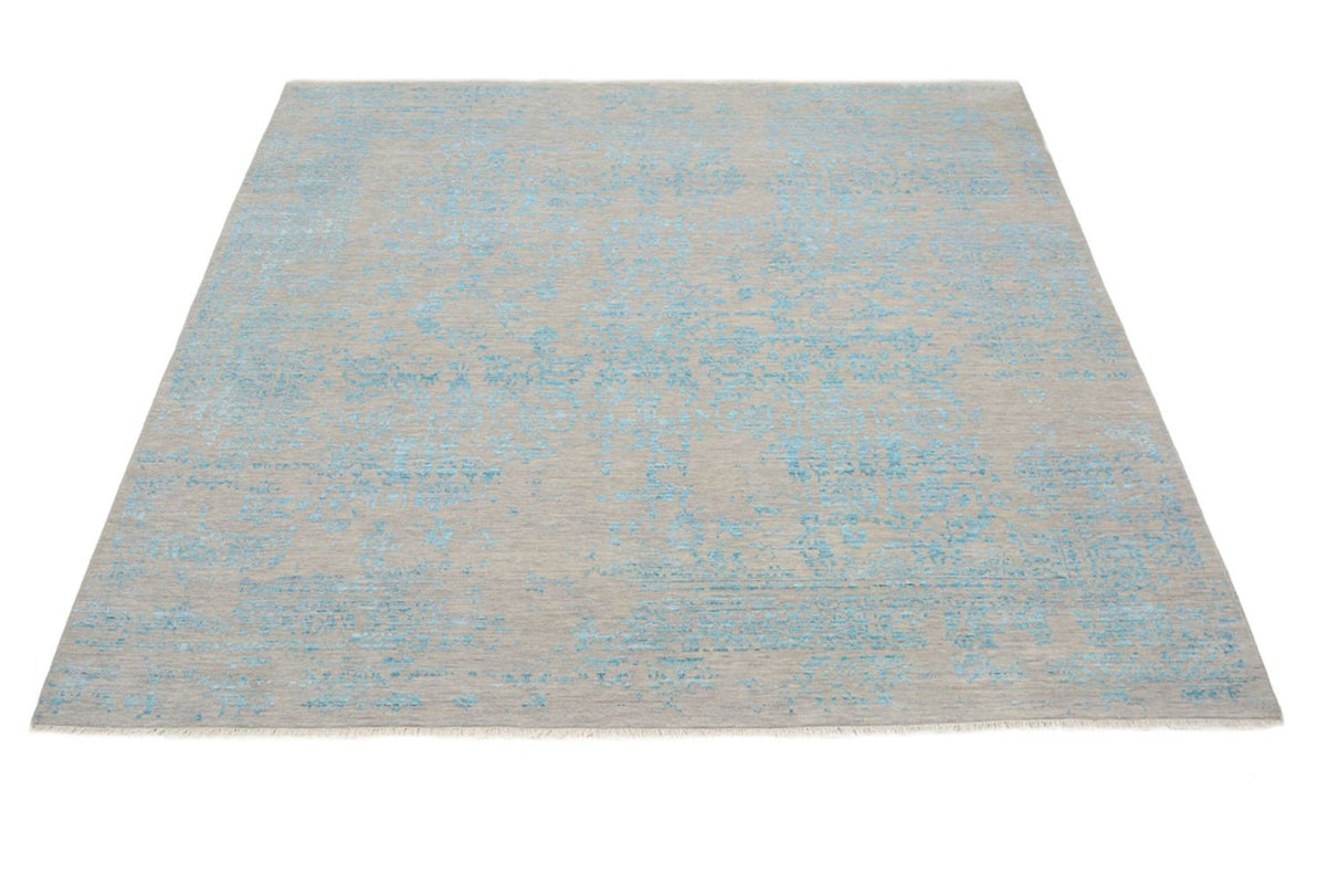 Designer Rug square  - 249 x 249 cm - light blue