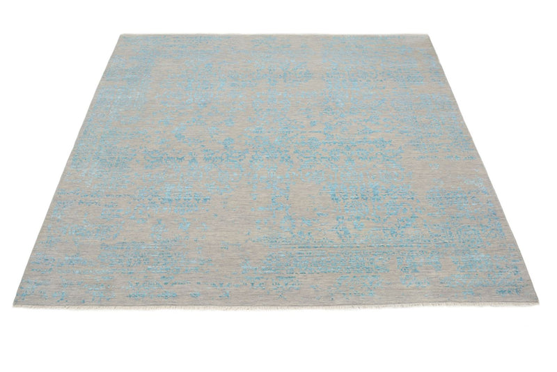 Designer Rug square  - 249 x 249 cm - light blue
