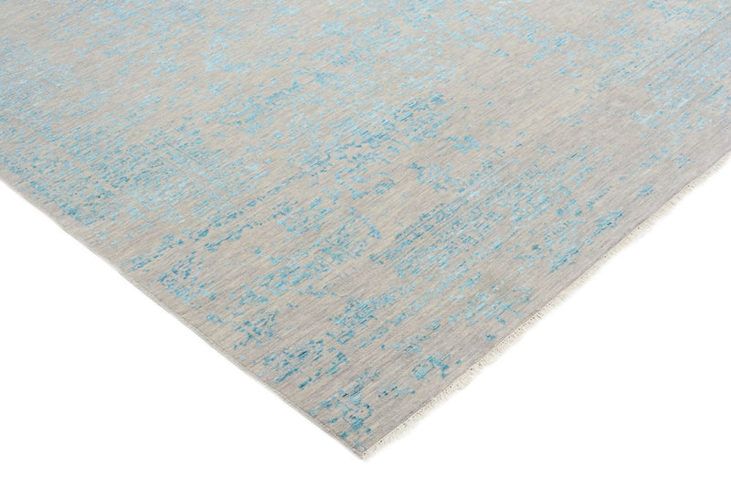 Designer Rug square  - 249 x 249 cm - light blue