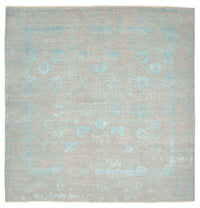 Designer Rug square  - 301 x 301 cm - light blue
