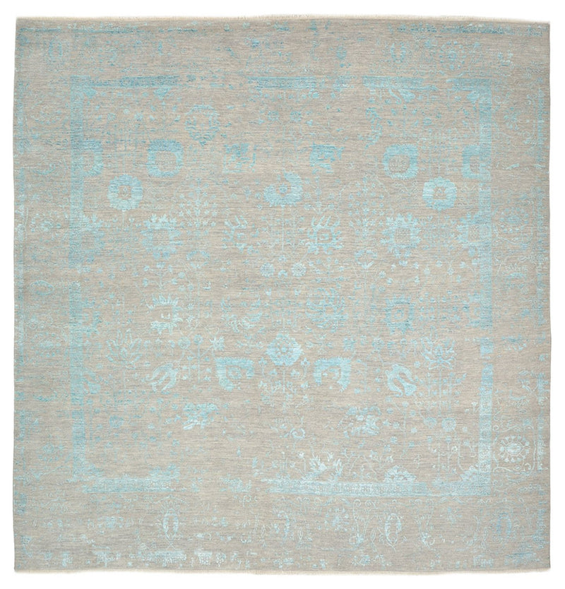 Designer Rug square  - 301 x 301 cm - light blue