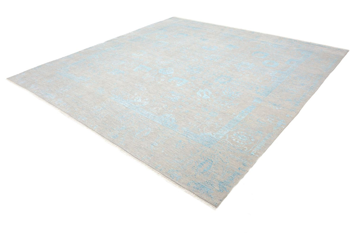 Designer Rug square  - 301 x 301 cm - light blue