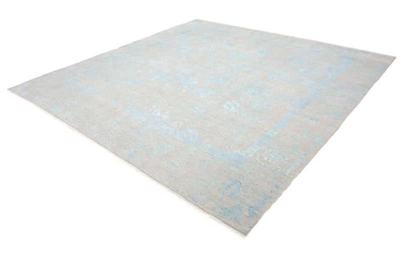 Designer Rug square  - 301 x 301 cm - light blue