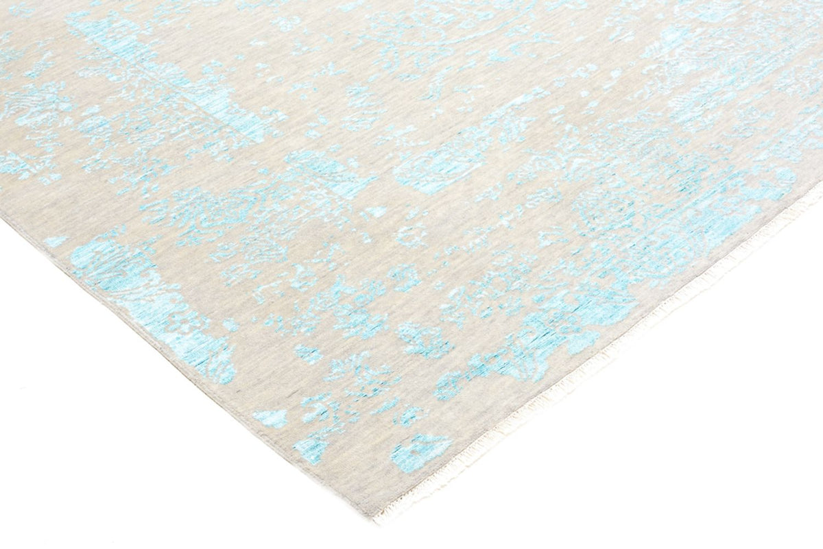 Designer Rug square  - 308 x 303 cm - light blue