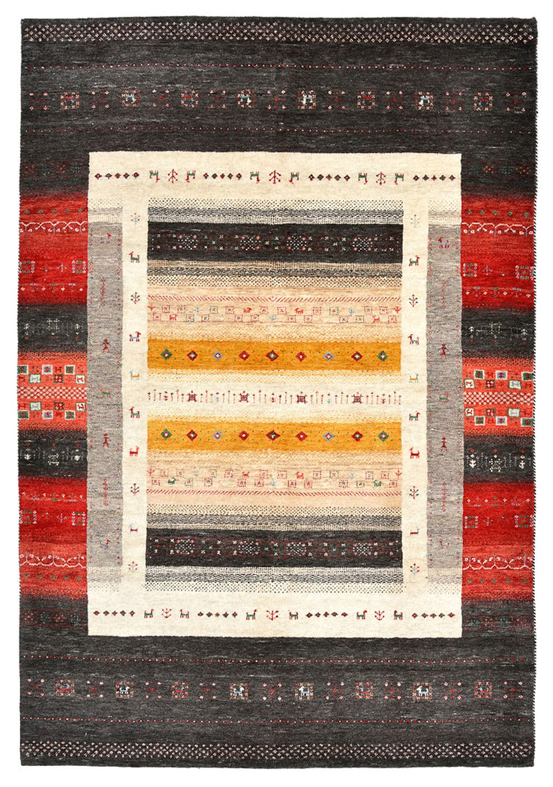 Gabbeh Rug - Loribaft Indus - 240 x 166 cm - multicolored