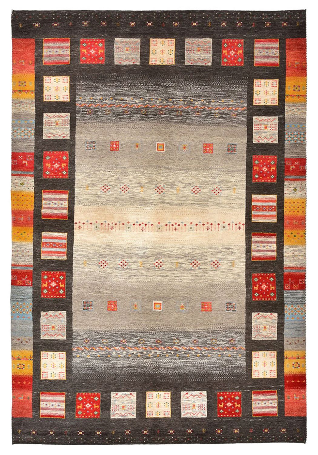 Gabbeh Rug - Loribaft Indus - 251 x 173 cm - multicolored