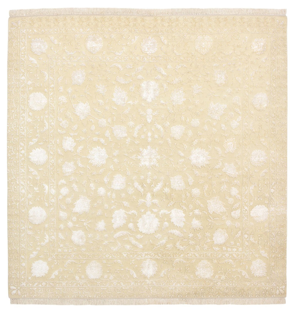 Oriental Rug square  - 206 x 205 cm - light beige