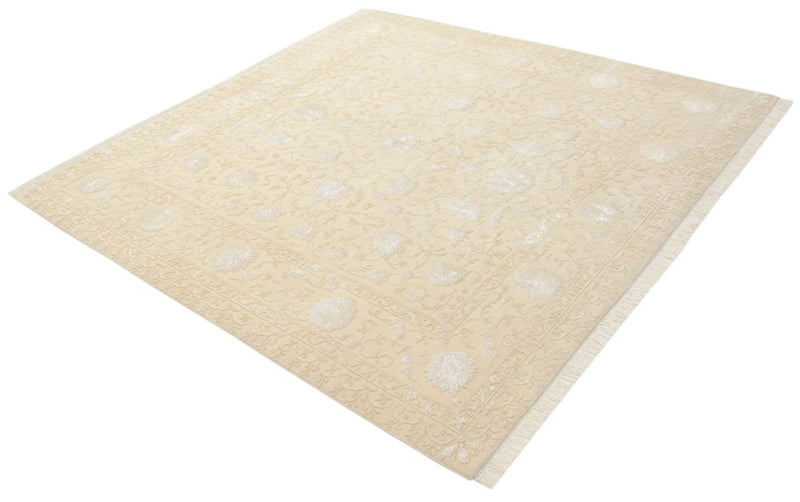 Oriental Rug square  - 206 x 205 cm - light beige