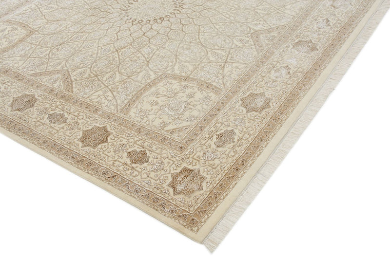Oriental Rug square  - 251 x 249 cm - dark beige