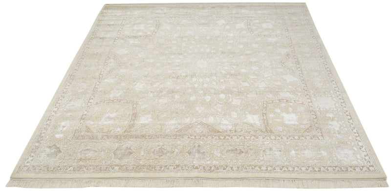 Oriental Rug square  - 251 x 249 cm - dark beige