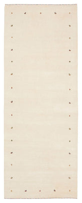 Runner Gabbeh Rug - Loribaft Indus - 334 x 128 cm - cream