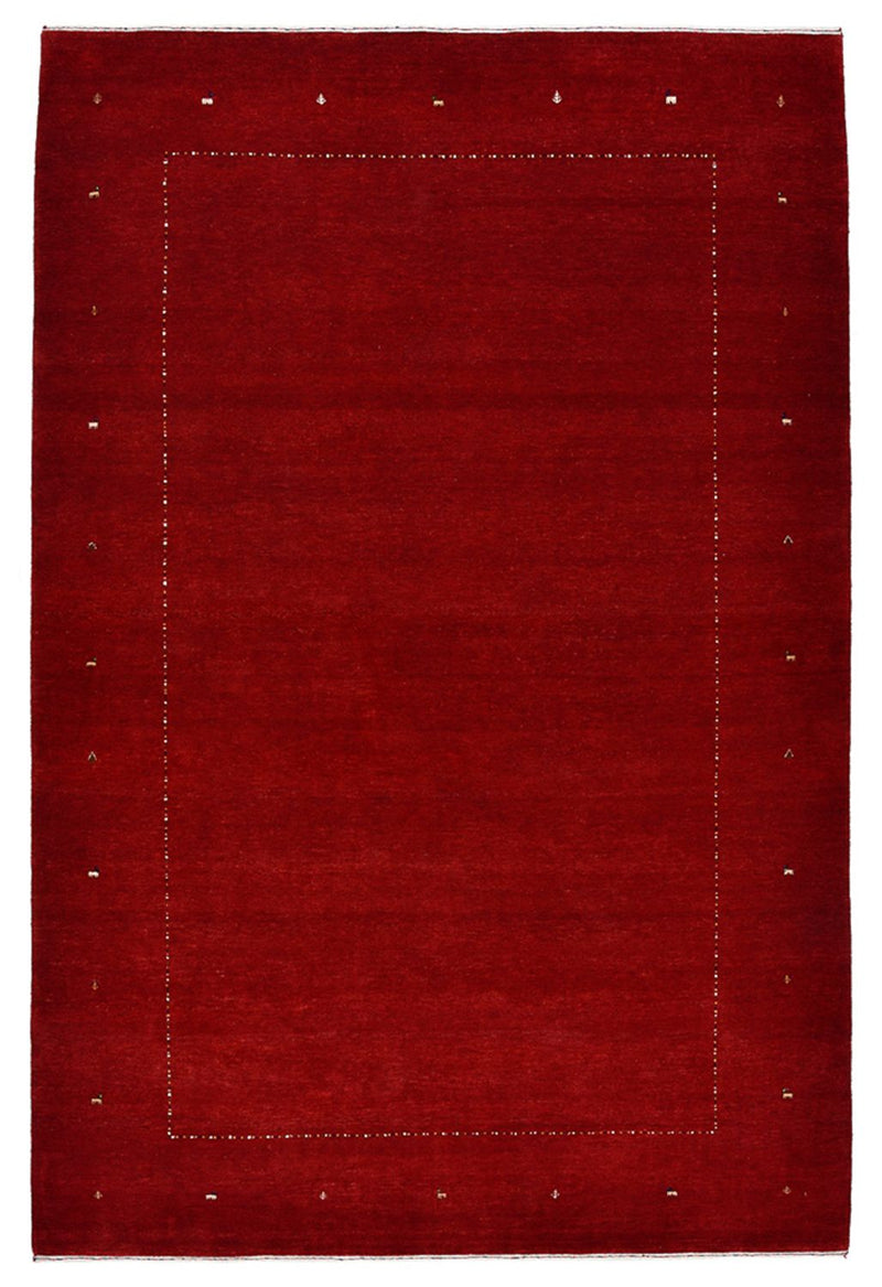 Gabbeh Rug - Loribaft Indus - 302 x 204 cm - red