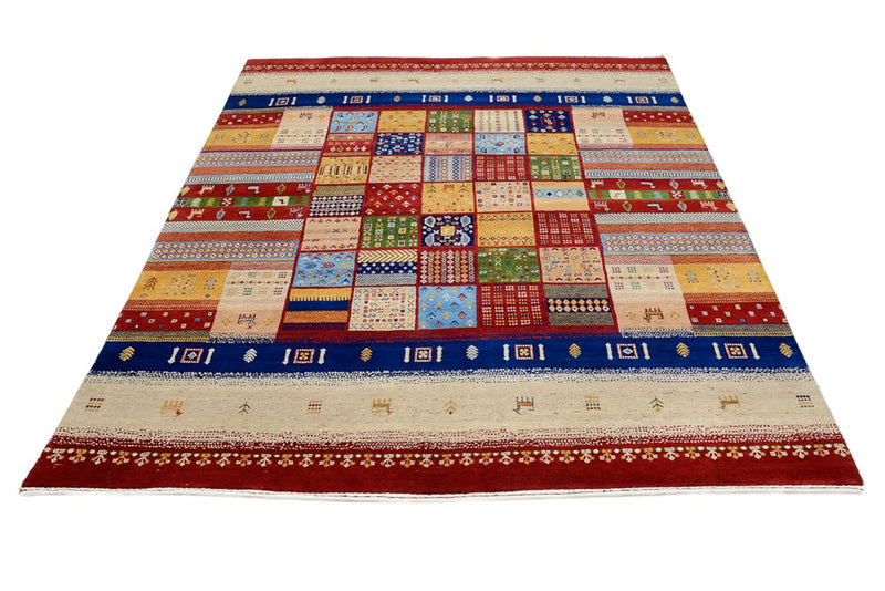Gabbeh Rug - Loribaft Indus - 251 x 207 cm - multicolored