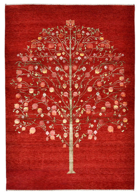 Gabbeh Rug - Loribaft Indus - 245 x 173 cm - red
